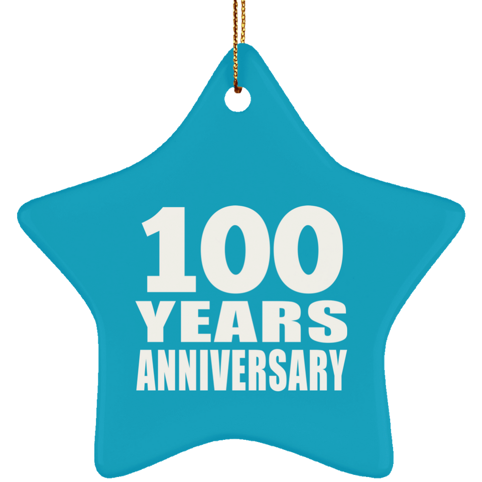 100th Anniversary 100 Years - Star Ornament