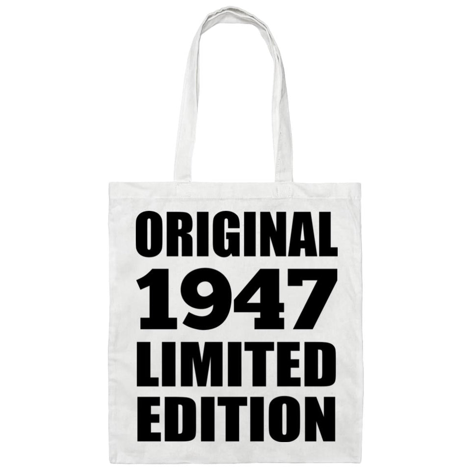 77th Birthday Original 1947 Limited Edition - Tote Bag White