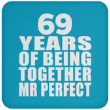 69th Anniversary 69 Years Of Being Mr Perfect - Drink Coaster