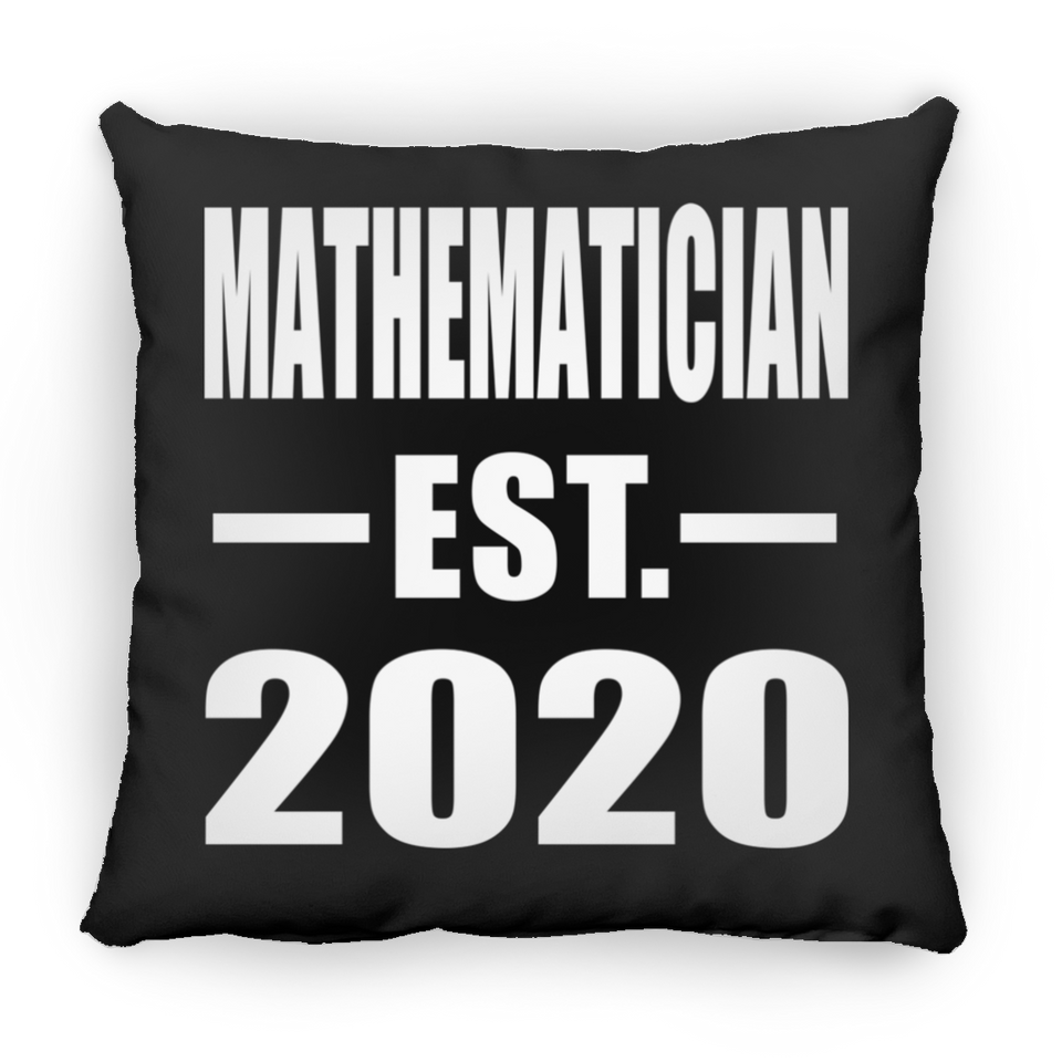 Mathematician Established EST. 2020 - Throw Pillow Black