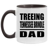Treeing Tennessee Brindle Dad - 11oz Accent Mug Black