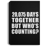 55th Anniversary 20,075 Days Together But Who's Counting - Canvas Portrait