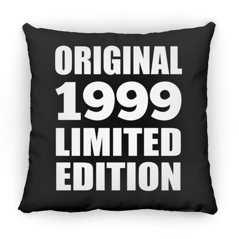 25th Birthday Original 1999 Limited Edition - Throw Pillow Black