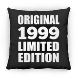 25th Birthday Original 1999 Limited Edition - Throw Pillow Black