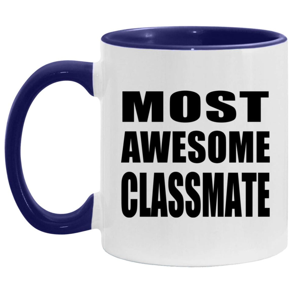 Most Awesome Classmate - 11oz Accent Mug Purple