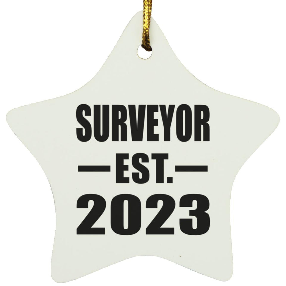 Surveyor Established EST. 2023 - Star Ornament