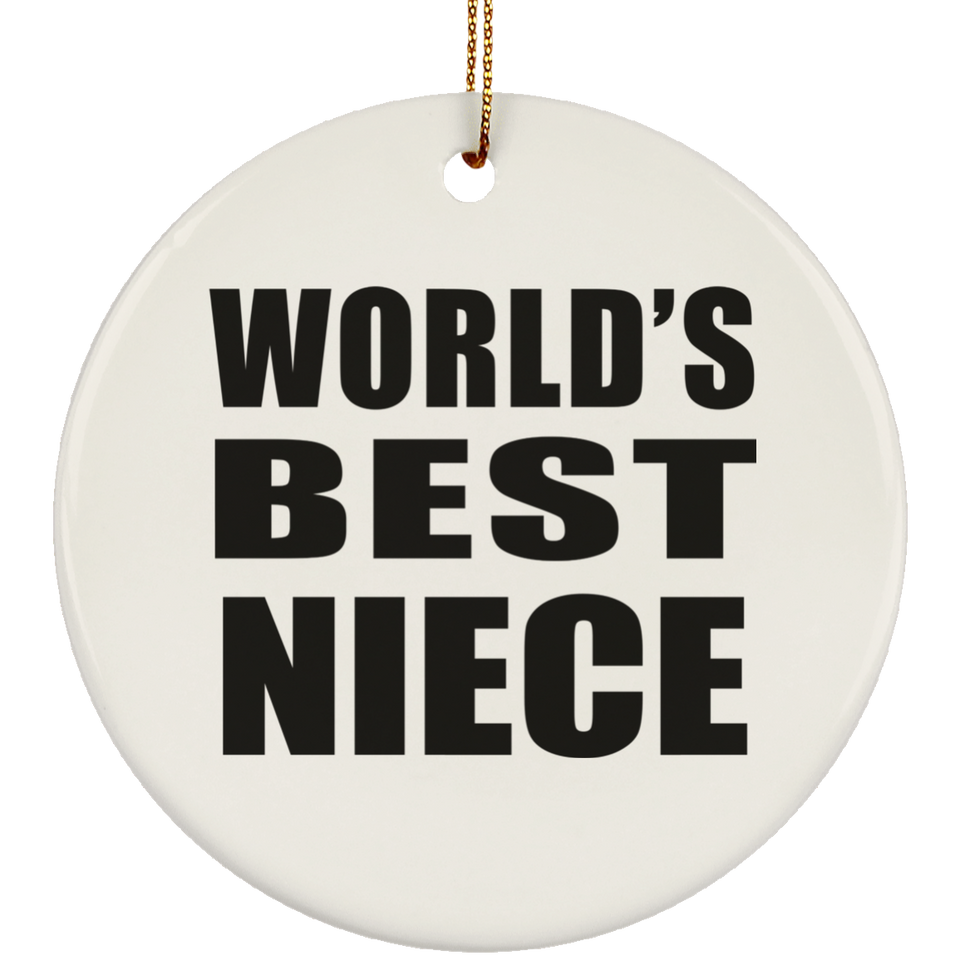 World's Best Niece - Circle Ornament