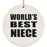 World's Best Niece - Circle Ornament