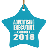 Advertising Executive Since 2018 - Star Ornament