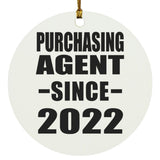 Purchasing Agent Since 2022 - Circle Ornament