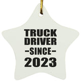 Truck Driver Since 2023 - Star Ornament