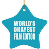 World's Okayest Film Editor - Star Ornament