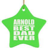 Arnold Best Dad Ever - Star Ornament