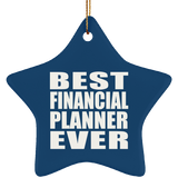 Best Financial Planner Ever - Star Ornament