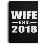 Wife Established EST. 2018 - Canvas Portrait