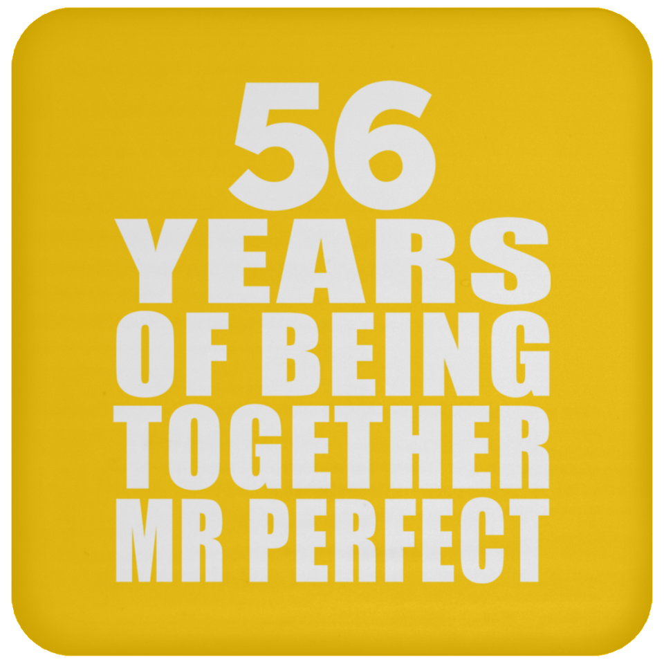 56th Anniversary 56 Years Of Being Mr Perfect - Drink Coaster