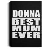 Donna Best Mum Ever - Canvas Portrait