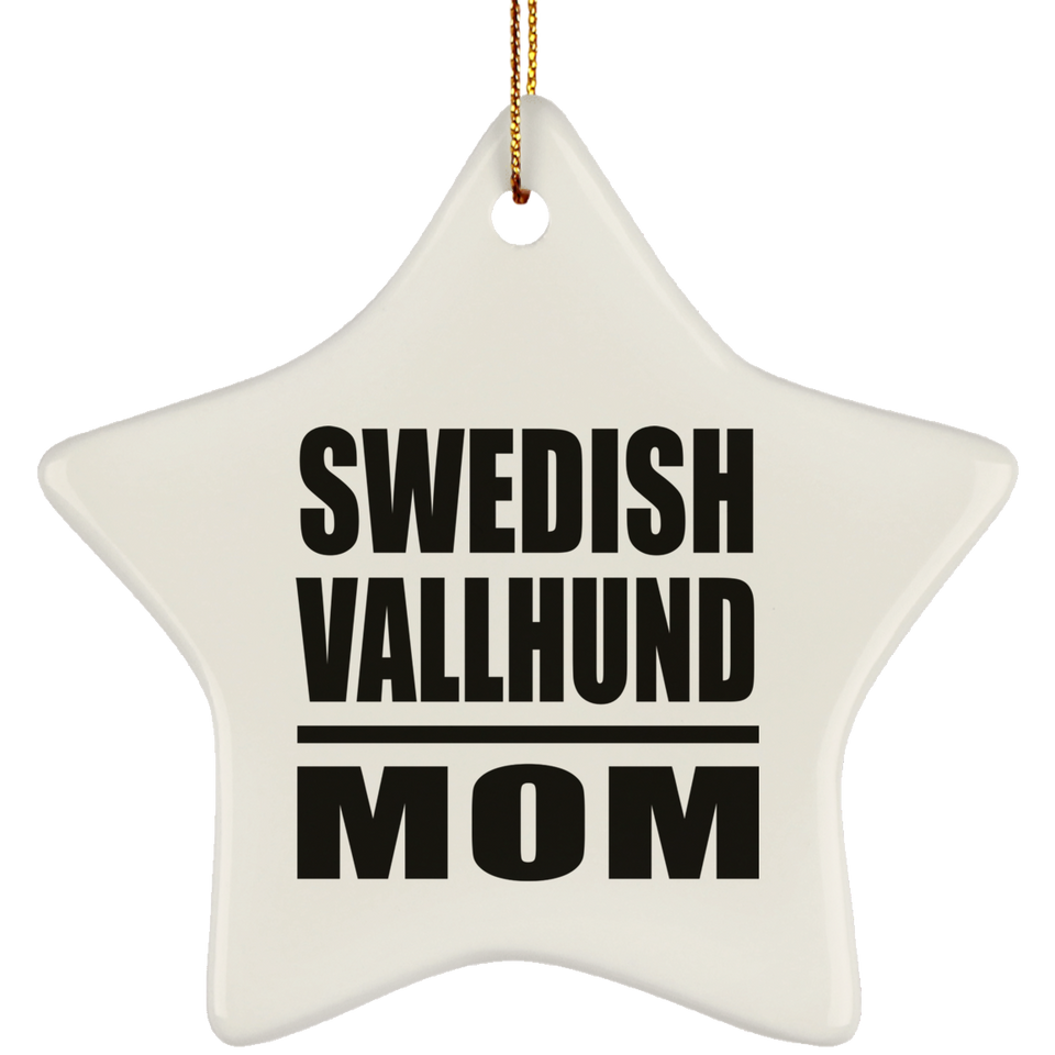 Swedish Vallhund Mom - Star Ornament