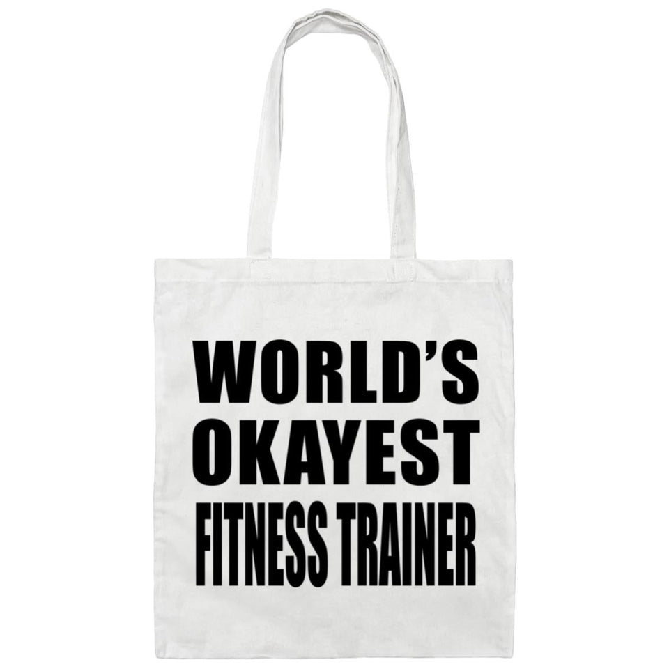 World's Okayest Fitness Trainer - Tote Bag White