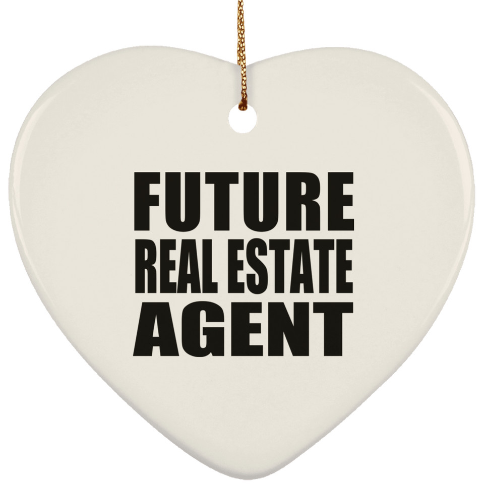 Future Real Estate Agent - Heart Ornament