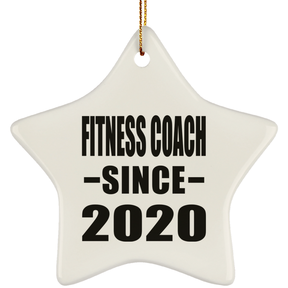 Fitness Coach Since 2020 - Star Ornament