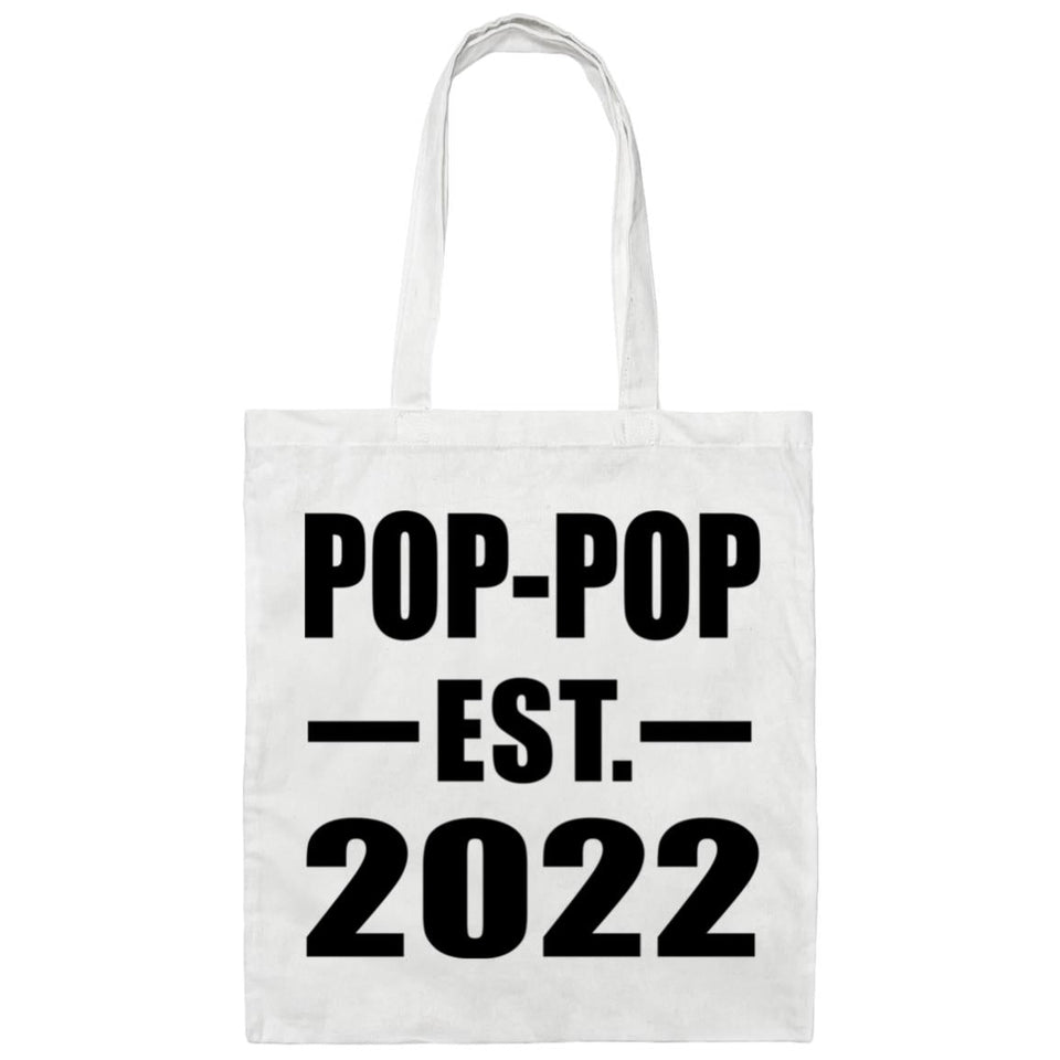 Pop-Pop Established EST. 2022 - Tote Bag White