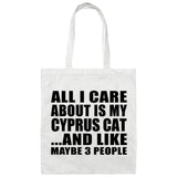 All I Care About Is My Cyprus Cat - Tote Bag White