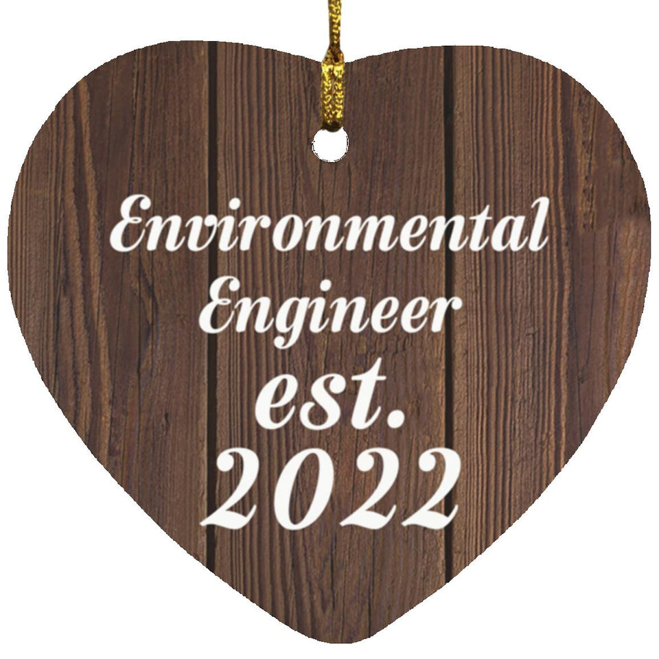 Environmental Engineer Established Est. 2022 - Heart Ornament D