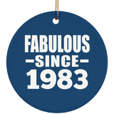 41st Birthday Fabulous Since 1983 - Circle Ornament