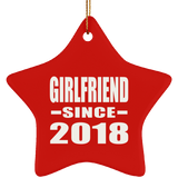 Girlfriend Since 2018 - Star Ornament