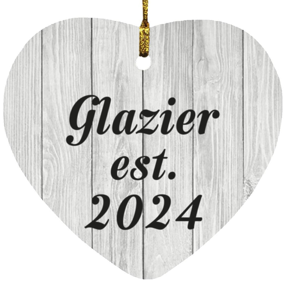 Glazier Established Est. 2024 - Heart Ornament F