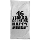 Happy 46th Anniversary 46 Years & Counting - Hand Towel