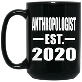 AntHRopologist Established EST. 2020 - 15oz Coffee Mug Black