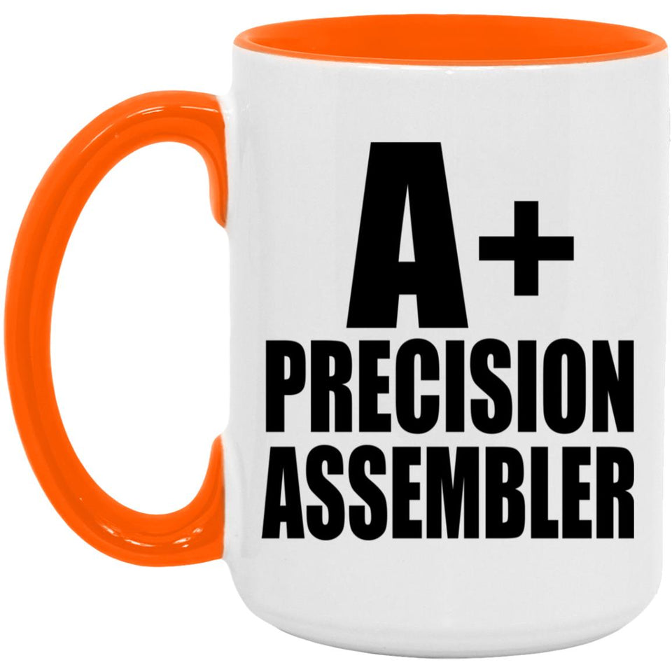 A+ Precision Assembler - 15oz Accent Mug Orange
