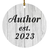 Author Established Est. 2023 - Circle Ornament F