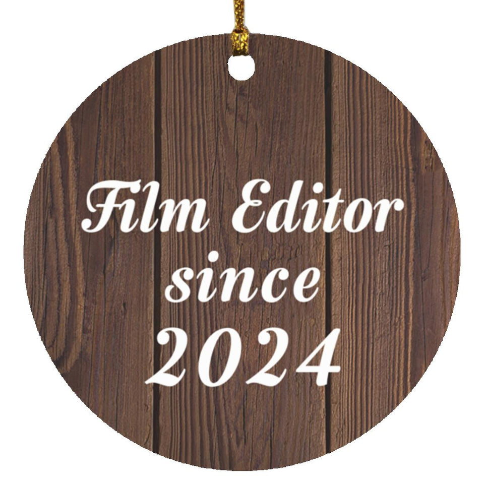 Film Editor Since 2024 - Circle Ornament D