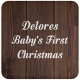 Delores Baby's First Christmas - Drink Coaster D