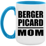 Berger Picard Mom - 15oz Accent Mug Blue