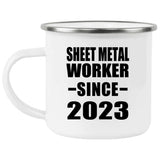 Sheet Metal Worker Since 2023 - 12oz Camping Mug