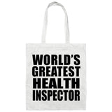 World's Greatest Health Inspector - Tote Bag White