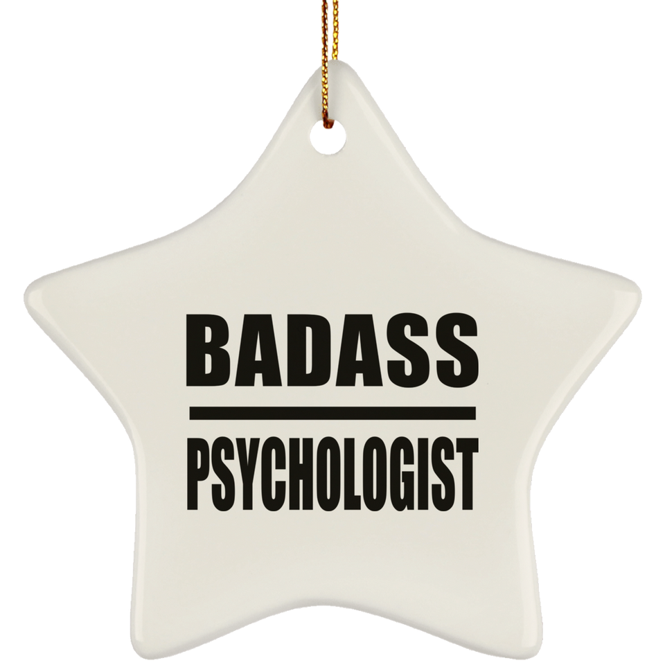 Badass Psychologist - Star Ornament