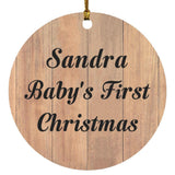 Sandra Baby's First Christmas - Circle Ornament C