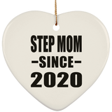 Step Mom Since 2020 - Heart Ornament