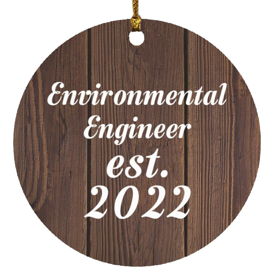Environmental Engineer Established Est. 2022 - Circle Ornament D
