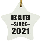 Recruiter Since 2021 - Star Ornament
