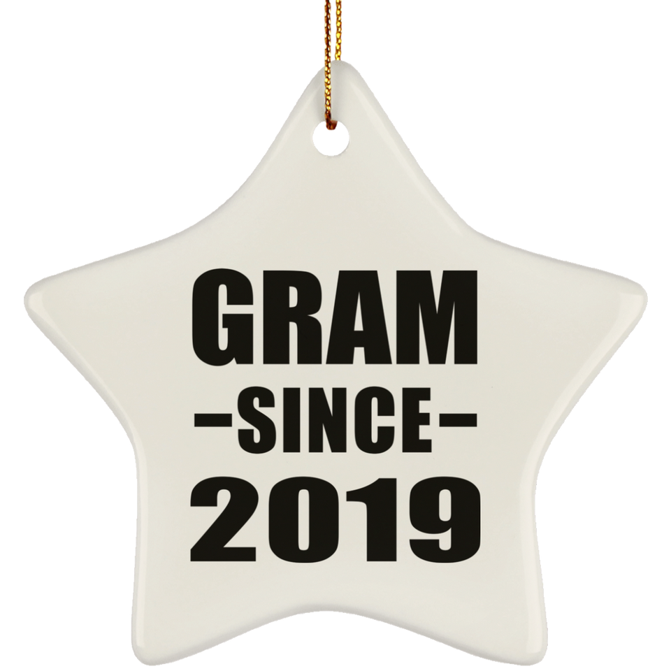 Gram Since 2019 - Star Ornament