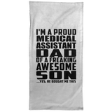 Proud Medical Assistant Dad Of Awesome Son - Hand Towel
