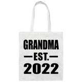 Grandma Established EST. 2022 - Tote Bag White