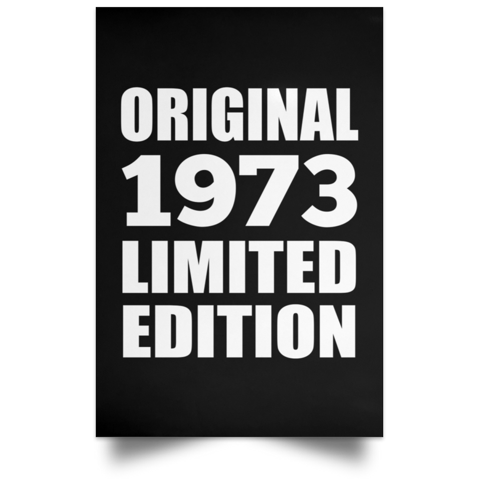 51st Birthday Original 1973 Limited Edition - Poster Portrait