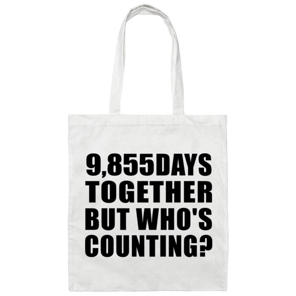 27th Anniversary 9,855 Days Together Who's Counting - Tote Bag White